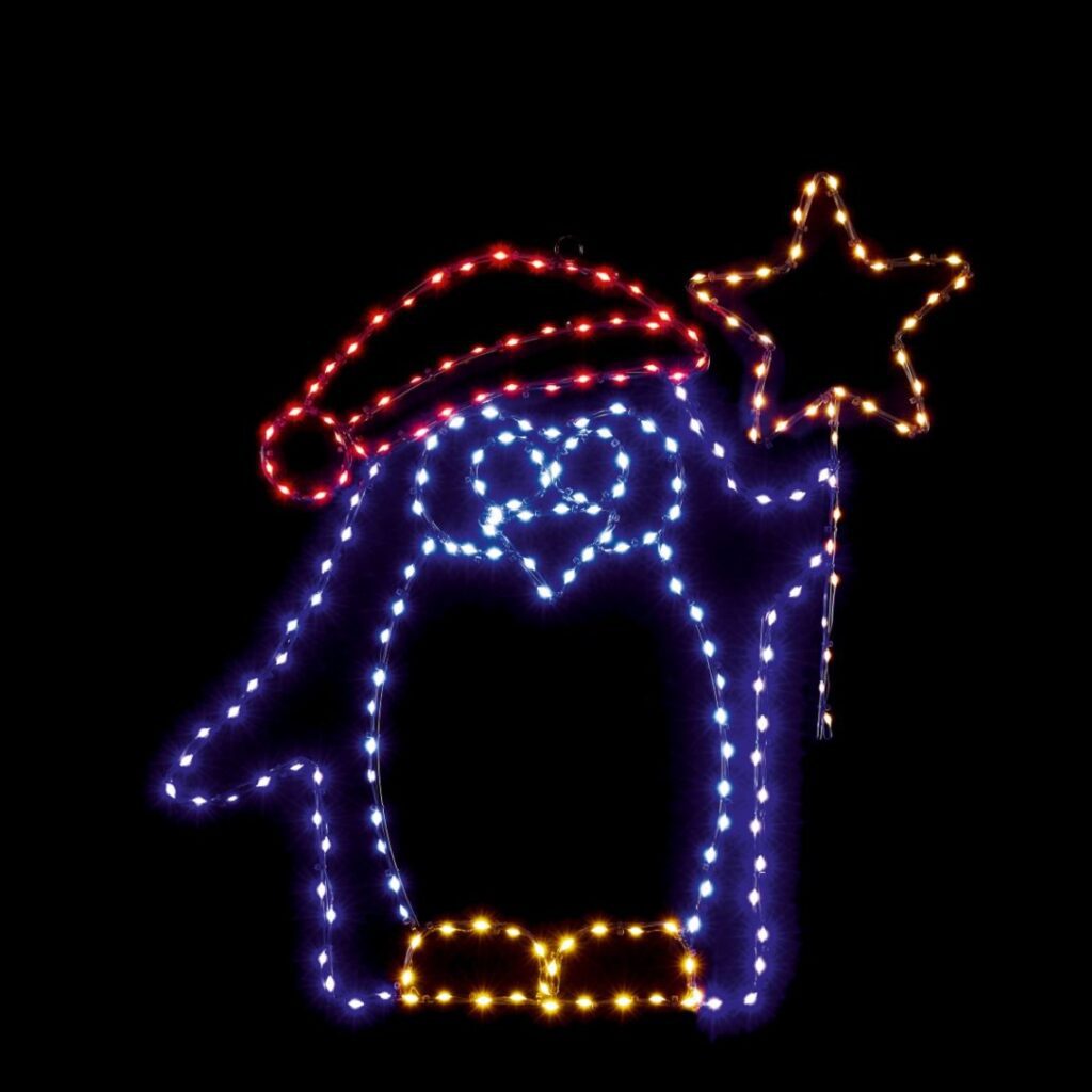 Flexibrights 58cm Twinkling Light Up Penguin Christmas Decoration 5053844447086 2